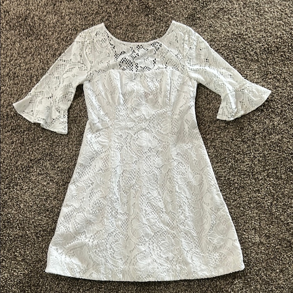Lilly Pulitzer White Lace Dress